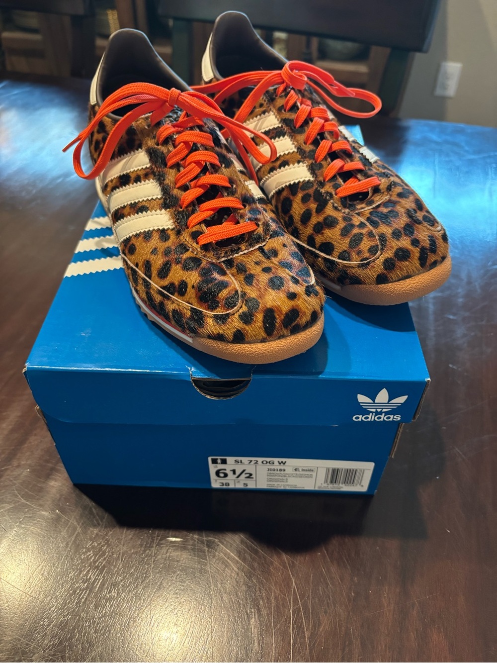 Adidas SL 72 OG Leopard Print Sneakers